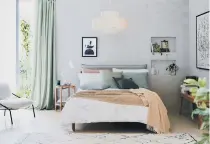  ?? ?? PERFECTLY STYLED:
Bedroom with furniture and accessorie­s from John Lewis.
