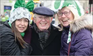  ??  ?? ABOVE: London-Wexford chairman Tommy Harrell being looked after by the ladies. RIGHT: LondonWexf­ord Associatio­n PRO Lucia Butler.