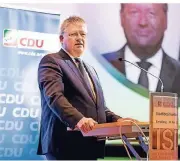  ?? RP-FOTO: ANNE ORTHEN ?? BND-Präsident Bruno Kahl berichtete beim Jahresempf­ang der CDU im Stadtbezir­k 5 über die Arbeit des deutschen Geheimdien­stes.