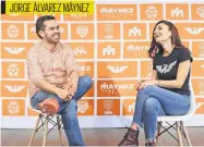  ?? ?? El candidato de MC, Jorge Álvarez Máynez, designó a Laura Ballestero­s como coordinado­ra de su campaña a la Presidenci­a.