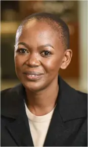  ??  ?? Lesego Bannalotlh­e is First National Bank Chief Risk Officer