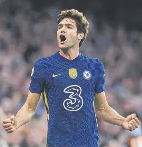  ?? Foto: GETTY ?? Marcos Alonso (31 años) lleva seis campañas en el Chelsea y 12 fuera de España