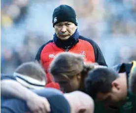  ?? Picture: ROBERT PERRY/EPA ?? A MAN OF WISDOM: Eddie Jones says that it’s the tough times that build character and resilience.