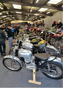  ??  ?? Right: Tasty bikes as always in the Bonhams auction.