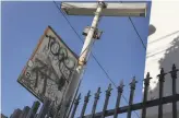  ?? Photos by Liz Hafalia / The Chronicle ?? A sign at 986 South Van Ness Ave., a Cortese list site where an exemption was considered.