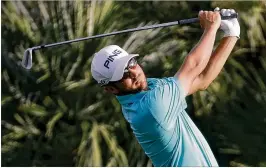  ?? CHRIS CARLSON / AP ?? Andrew Landry tees off at the 17th in his round of 7 under on PGA West’s Jack Nicklaus Tournament Course en route to the CareerBuil­der Challenge lead.