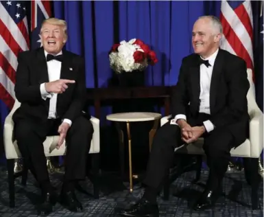  ?? PABLO MARTINEZ MONSIVAIS/THE ASSOCIATED PRESS ?? Donald Trump’s conversati­on with Malcolm Turnbull was strained, according to a transcript released last week.