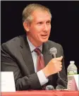  ?? Hearst Connecticu­t Media ?? Greenwich Board of Education member Peter Sherr in 2017.