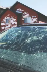  ??  ?? Mayor Naheed Nenshi estimates that damage to cars and homes could be as high as $1 billion.