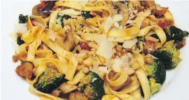  ?? TNS ?? Vegetable Fettuccine is an easy vegetarian meal for a hot summer day.