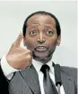  ?? Picture: ROBERT TSHABALALA ?? THUMBS UP: Bulls shareholde­r Patrice Motsepe