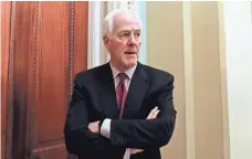  ?? CAROLYN KASTER, AP ?? Senate Majority Whip John Cornyn, R-Texas, said a new draft of the health care bill could come out as early as this week.