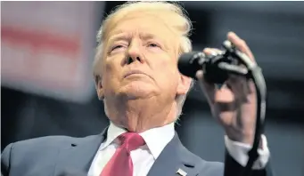  ?? African News Agency (ANA)
AP ?? PRESIDENT Donald Trump speaks during a campaign rally at Bojangles Coliseum, March 2, 2020, in Charlotte, NC.
|
EVAN VUCCI