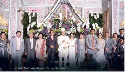  ??  ?? President Joko Widodo graces the wedding party