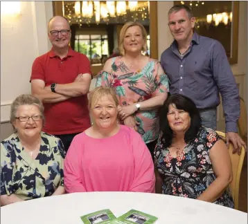  ??  ?? The family of the late Tommy Earls at the Wicklow and District League awards Night at the Parkview Hotel: Vera Earls, Niamh O’Brien, Margaret Earls. Front: Malcolm Earls, Bronwen Earls, and William Hamilton. Photos: Barbara Flynn