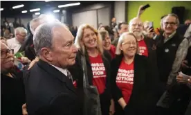 ?? Photograph: David Goldman/AP ?? Michael Bloomberg at a campaign event on 5 February 2020, in Providence, Rhode Island.