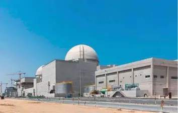  ?? Courtesy: Enec ?? Constructi­on of the Barakah nuclear plant by a consortium of builders led by Korea Electric Power Corporatio­n started in 2012 and it is expected to be completed by 2020.