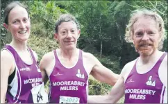  ?? ?? Mooreabbey Milers category podium finishers at the IMRA Munster race last weekend.