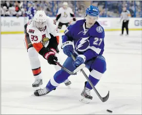  ?? — CP FILES ?? The agent for Tampa Bay forward Jonathan Drouin said Sunday he made a trade request with the Bolts over a month ago.