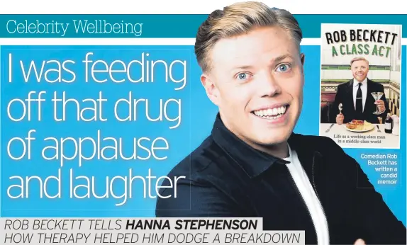  ?? ?? Comedian Rob Beckett has written a candid memoir