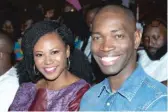  ?? PARRISH LEWIS ?? Alana Arenas and Tarell Alvin McCraney in the audience for a screening of “David Makes Man” at the DuSable Museum on July 15, 2019.