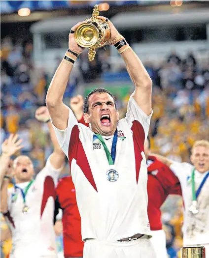 ??  ?? Winning mentality: Eddie Jones (inset) would like to call on Martin Johnson, England’s World Cup-winning captain in 2003