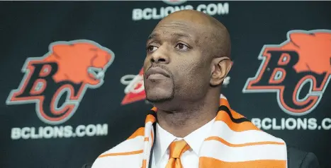  ?? JASON PAYNE/FILES ?? Lions general manager Ed Hervey notes that he built up equity in Edmonton as a player and a scout. “My opportunit­y came quickly. I was fortunate but I was also ready,” he says, adding that the CFL has always been “more open” to hiring black coaches and...