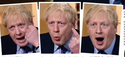  ??  ?? Animated: PM becomes more impassione­d during the interview with BBC’s Dan Walker