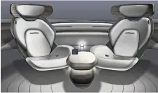  ?? ?? EL AUTO conceptual Audi Sphere tiene asientos delanteros que pueden girar durante el trayecto para permitir el contacto visual con los pasajeros de atrás