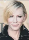  ??  ?? CATE BLANCHETT: ‘This festival plays a pivotal role in bringing the world together to celebrate story.’