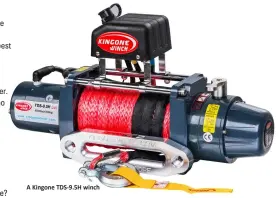  ??  ?? A Kingone TDS-9.5H winch