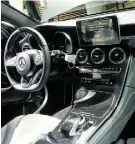  ??  ?? The Intelligen­t Drive system in the Mercedes-Benz GLC combines a host of driver-assist technologi­es.