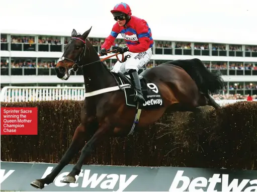  ??  ?? Sprinter Sacre winning the Queen Mother Champion Chase