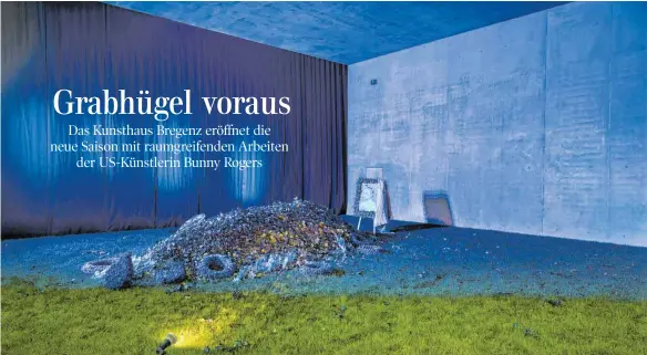  ?? FOTOS (2): ROLAND RASEMANN ?? „Memorial“heißt die neue Arbeit, die Bunny Rogers für das Erdgeschos­s im Kunsthaus Bregenz geschaffen hat.