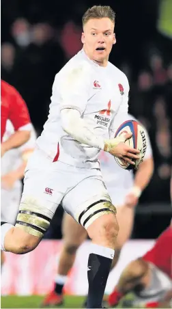  ??  ?? Jack Clement played for England Under-20s against Wales at Kingsholm last March