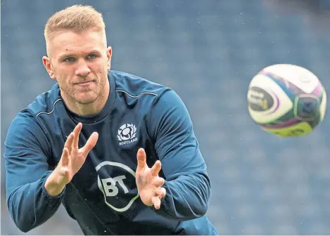  ?? Picture: SNS. ?? Chris Harris admits there is always “room for improvemen­t” when it comes to playing for Scotland.