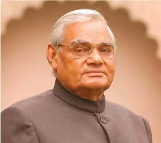  ??  ?? Late Atal Bihari Vajpayee, Former Prime Minister of India