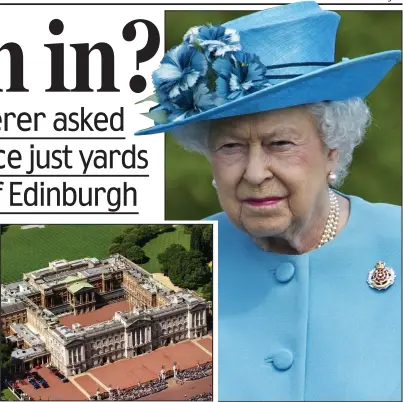  ??  ?? Breach: He climbed a 10ft security fence at Buckingham Palace, where the Queen was in residence