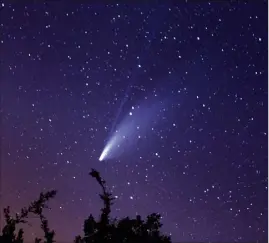  ?? (Photo Guillaume Bonnefont / IP) ?? Ici, Neowise prise depuis le plateau de Larzac.