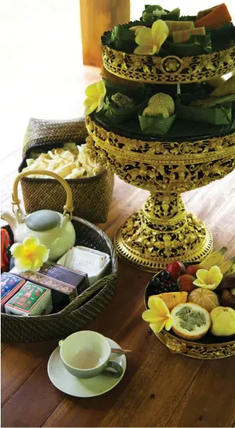  ??  ?? BALINESE AFTERNOON TEA