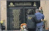  ??  ?? COMMEMORAT­ION: The 35th anniversar­y of the Bradford City Fire disaster, top, was marked at Valley Parade, above, yesterday.