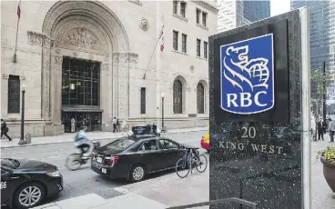  ?? EDUARDO LIMA / THE CANADIAN PRESS ?? Royal Bank of Canada has bolstered insurance on its portfolio with 48 per cent insured, up from 46 per cent a year ago, executives said.