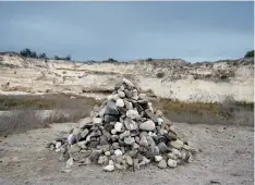  ??  ?? Artist Alfredo Jaar will present Men Who Cannot Cry, an exhibition inspired by a cairn photograph­ed by the artist on a trip to Robben Island.