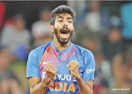  ??  ?? Jasprit Bumrah