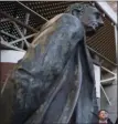  ??  ?? A statue of Sir John A. Macdonald was taken down Saturday.