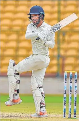  ?? PTI ?? Rajat Patidar’s century put Madhya Pradesh in pole position to win the Ranji Trophy.