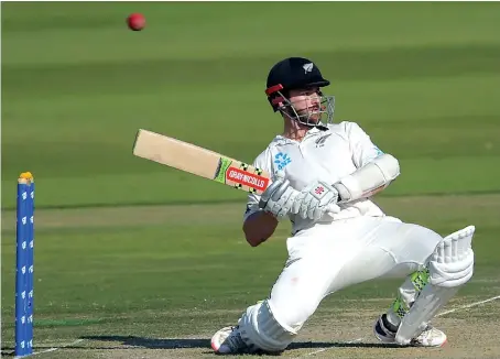  ?? New Zealand skipper Kane Williamson batted patiently for his 89 in Abu Dhabi. His fifth-wicket stand of 104 with BJ Watling steadied the Kiwi innings. ??