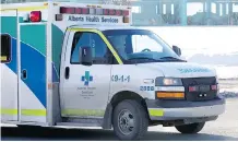  ?? DARREN MAKOWICHUK ?? In an anonymous survey, EMS workers said long waits have “led to red alerts that have forced ambulances out of surroundin­g areas to cover the Calgary region.”