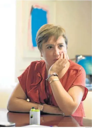  ?? CARLOS GIL ?? Sandra García, delegada del Gobierno central en la comunidad.