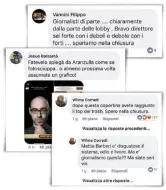  ??  ?? La rete non perdona
La copertina de L’Espresso e alcuni dei commenti postati sul sito del settimanal­e